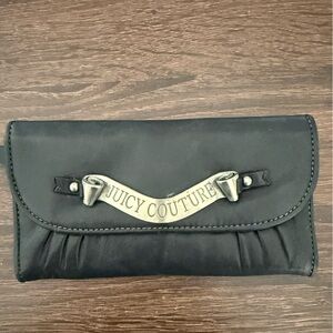 Juicy Couture Black Leather Clutch